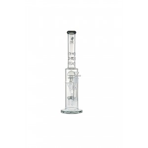 19" High Point Glass Inline Upside Down Pyramid Perc Water Pipe [JLA-72]